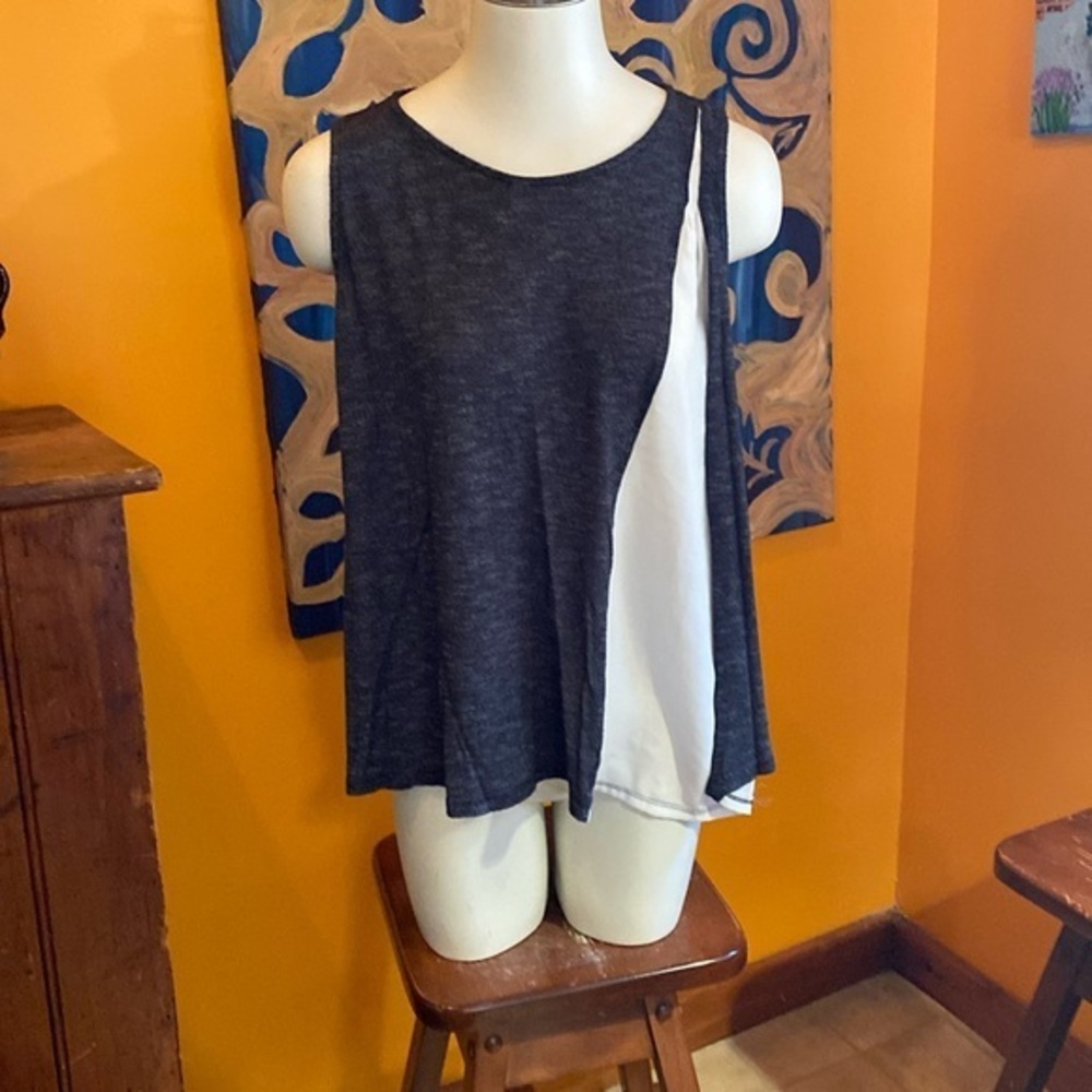 Loose Flowing Tank with Sheer Insert